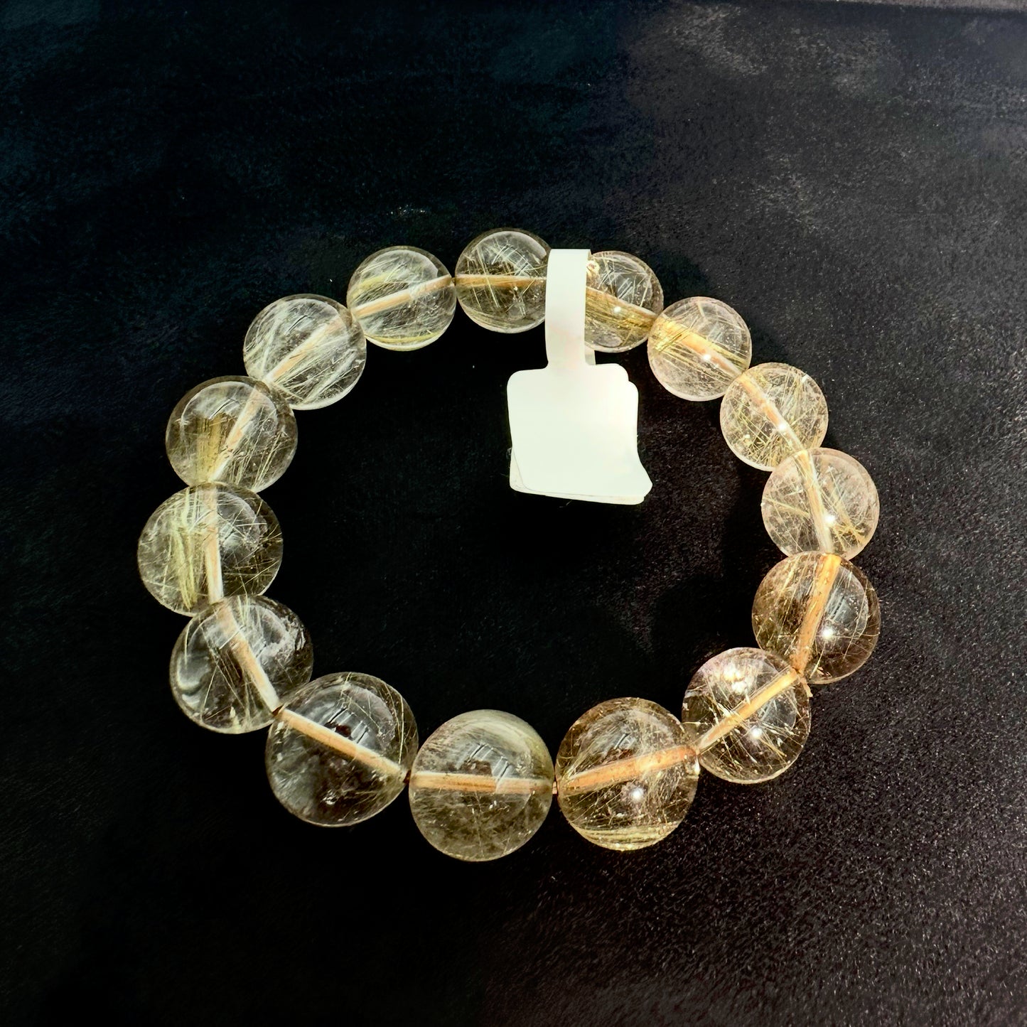 Golden Rutilated Quartz Crystal bracelets