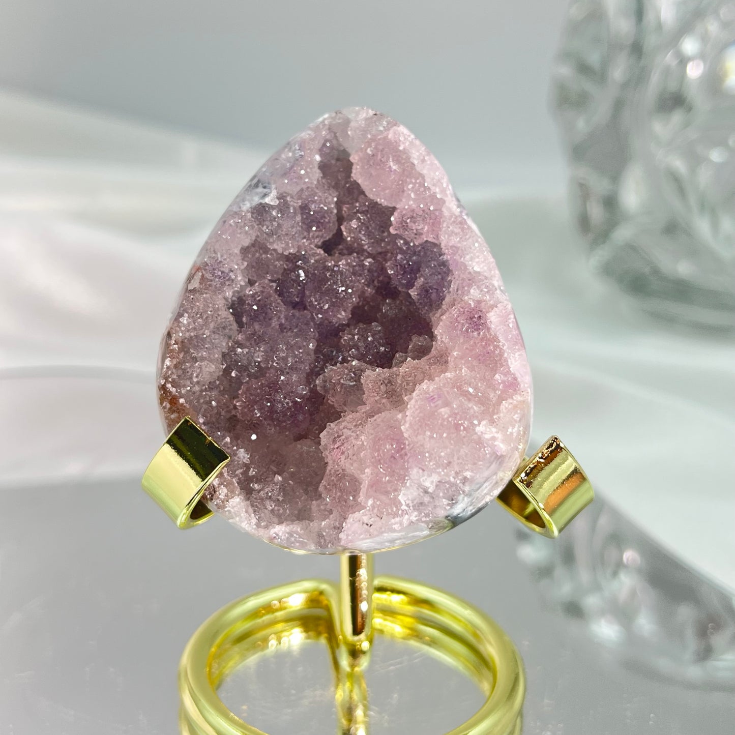 Fairy pink-purple dragon egg crystal