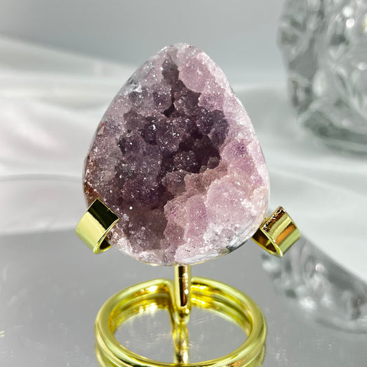 Fairy pink-purple dragon egg crystal