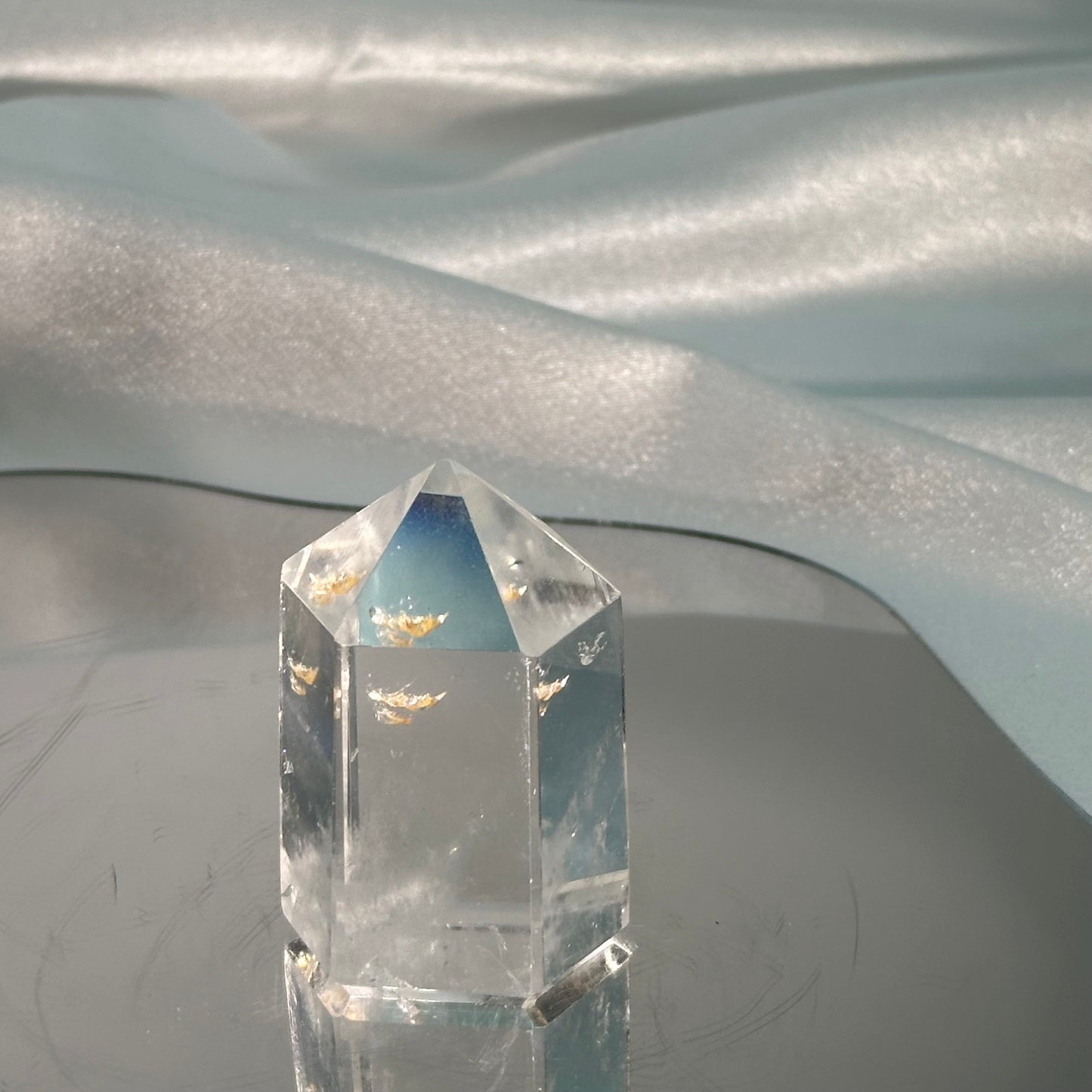 Short White Crystal Tower