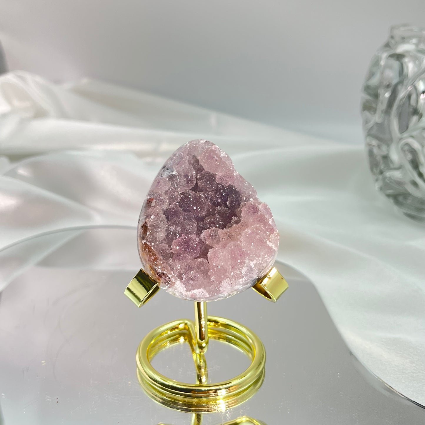 Fairy pink-purple dragon egg crystal