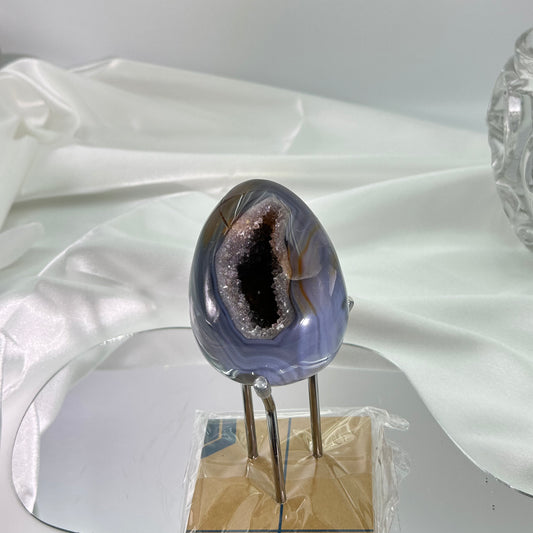 Small Blue-Silver Dragon Egg