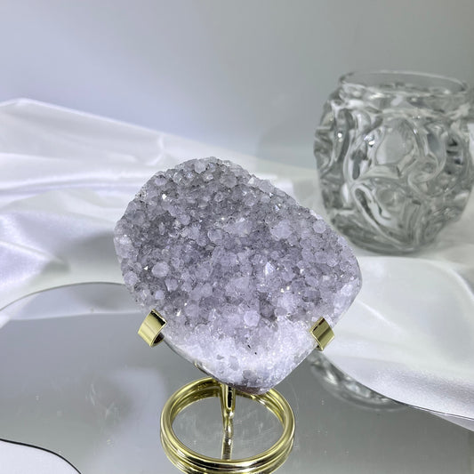 White silver crystal tower