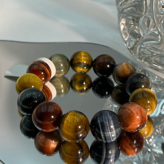 multicolor tiger’s eye bracelet 18M