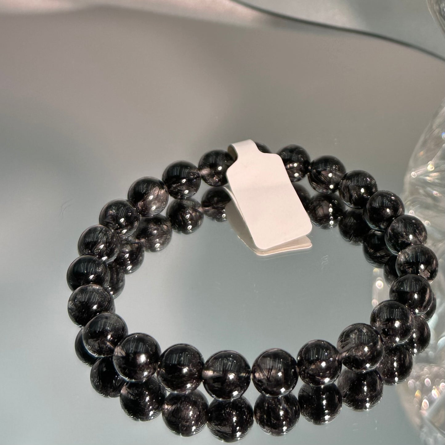 Black Tourmaline Crystal Bracelet 8M