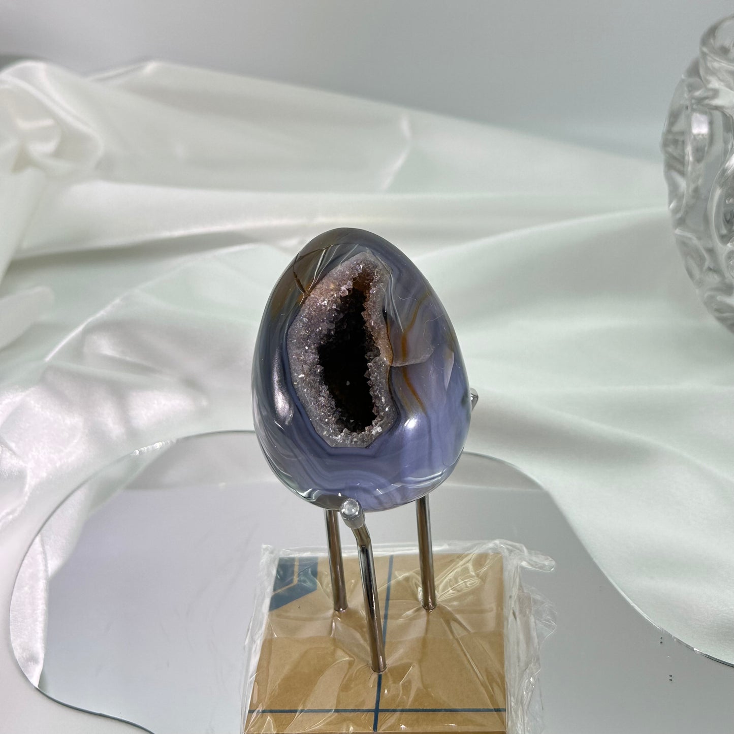 Small Blue-Silver Dragon Egg
