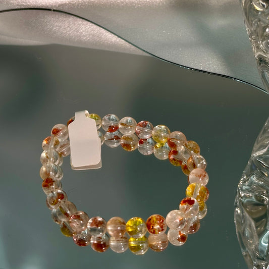 Koi Gel Flower Crystal Bracelet