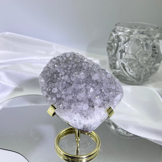 White silver crystal tower